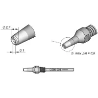 JBC C560003 Desoldeerpunt Speciale vorm, mesvormig Grootte soldeerpunt 2.7 mm Inhoud: 1 stuk(s)
