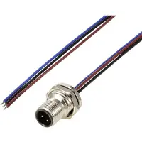 TRU COMPONENTS TC-12833060 Sensor/actuator inbouwstekker M12 Aantal polen (sensoren): 3 Stekker, inbouw 0.5 m 1 stuk(s)