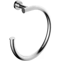Hotbath &More BAA08 handdoekring geborsteld gunmetal PVD