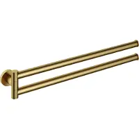 Hotbath &More handdoekhouder draaibaar geborsteld messing PVD
