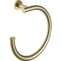 Hotbath &More BAA08 handdoekring geborsteld messing