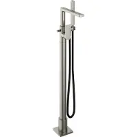 Hotbath Gal GL177EXT Afbouwdeel Voor Vrijstaande Badmengkraan - Geborsteld Nikkel - Messing - Kranen, Badkranen, Vrijstaande Badkranen - 8721321490036
