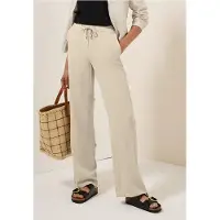 Cecil Dames Gestructureerde broek met rechte leg in Beige, Gr: XS