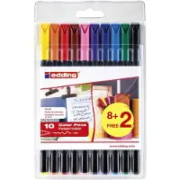 Edding tekenstift - 10 stiften - Diverse kleuren - Ronde punt - Schrijfbreedte van 0,5-1 mm