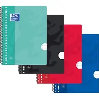 Oxford - Collegeblok School A4 23-gaats 80 vel lijn assorti | 1 stuk | 10 stuks