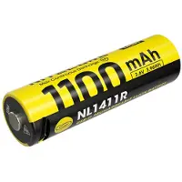Nitecore NL1411R, 14500 oplaadbare Li-ion accu, 1100 mAh