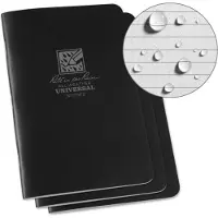 Rite in the rain notebook 4 5/8" x 7" zwart, 3 stuks, 771FX