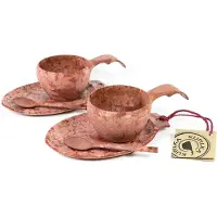 Kupilka - Geschenkset - Mok, onderzetter, lepel roze