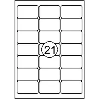 Quantore Etiket 63.5x38.1mm 2100 stuks - 2 stuks