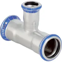 Geberit Mapress roestvrij staal T-stuk verloop (LABS-vrij), DN 80 / 32 / 80, dø 88.9 mm, 81238