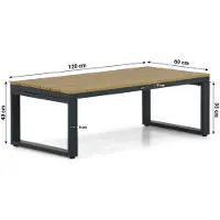 Lifestyle Garden Furniture Lifestyle Bilbao loungetafel rechthoek