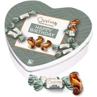 Guylian geschenkdoos hartje "Happy Birthday" - Temptations Original Praliné - melkchocolade met praliné - verjaardagscadeau - chocoladecadeau - 104.50g