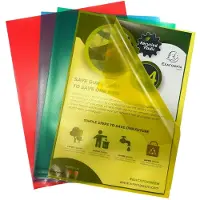 Exacompta 10x Zakje met 25 insteekmappen L-vorm in gerecycled PP Forever 12/100e - A4 - Geassorteerd - 58340E