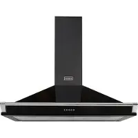 Stoves Richmond CHIM 110PYR BLK wand afzuigkap zwart, 110 cm. breed zuinig energieklasse A