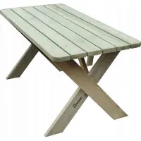 Finesse Houten Tuintafel XL 150cm – Premium - Extra Stevig & Landelijke Tuin tafel - Weerbestendig & Eenvoudige Montage - Andy