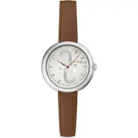 Furla Analoog horloge 'Cosy' bruin / zilver / wit
