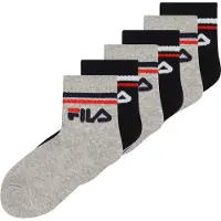 FILA Sokken grijs gemêleerd / rood / zwart / wit