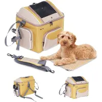 MaxxPet Fietsmand hond - Hondenmand fiets - Vooraan fietsstuur - 40x28x34cm - Bruin
