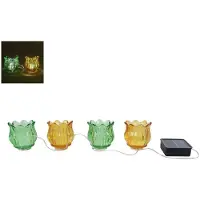 Coppens Lichtsnoer LED Tulp 4x solar groen/geel glas |