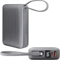 Phreeze 2x Ultra Compacte Powerbanks 20000 mAh - Fast & Quick Charge - Met Ingebouwde Kabels