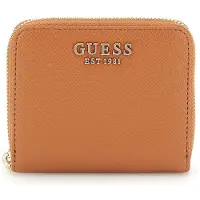 GUESS Portemonnee Laurel II SLG Small Zip Around Wallet Light Cognac Lichtbruin