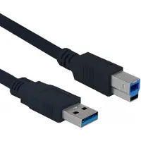 Allteq USB A naar USB B - 0.5 meter - Zwart -