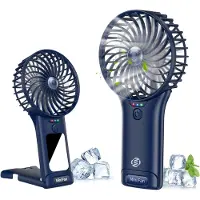 Equivera Handventilator - Mini Ventilator - Hand Ventilator - Hanventilator Oplaadbaar - Draabare Ventilator