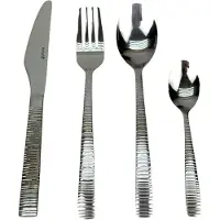 Sola Bestek Set Nova - 24 Delig Bestekset 6 Persoons - Modern - Vaatwasser bestendig - Zilverwit Premium Edelstaal 18/10 RVS - Zilver