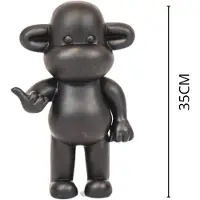House Vitamin Ornament hang loose monkey figurine 'the legend' polyresin black -
