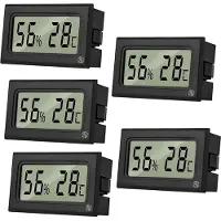 Equivera Huisthermometer - Kamerthermometer - Binnenshuis - Digitale Thermometer - Hygrometer