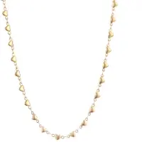 Go Dutch Label Collier bolle hartjes Gold N2226-2