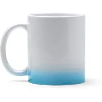 Roly 5 stuks multi color sublimatiemok 350ml buitenzijde wit, gekleurde rand onderkant Wit - Blauw / Merk Stamina model Nevex