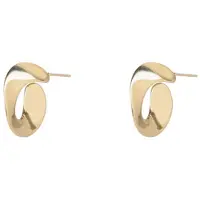 Go Dutch Label Oorknoppen Stud with a twist Goud