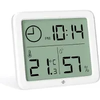 Equivera Huisthermometer - Kamerthermometer - Binnenshuis - Digitale Thermometer - Hygrometer