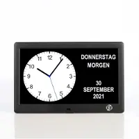 Equivera Dementieklok - Dementie Klok - Dementieklokken - Digitaal - Analoog