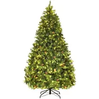 Coast Kunstkerstboom - LED -Verlichting - Incl. metalen voet - H 225 cm - 925 takken - Groen