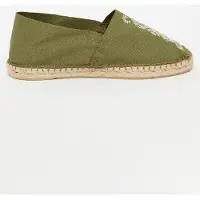 Ines De La Fressange Auriane Espadrilles Khaki Ecru Size: 36 | Espadrilles Outlet | Dames | Bruin