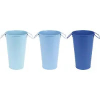 Esschert Design - 50 tinten blauw vaas - 18cm (per stuk)