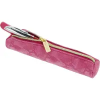 Herlitz Bright Animals, Zachte etui, Polyurethaan (PU), Roze, Monochromatisch, Rits, Adolescenten