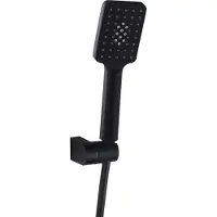 Luzzo square complete hand doucheset waterbesparend douchekop, slang en
