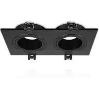 ELP duo gu10 armatuur greip zwart IP22