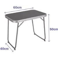 Sublime Market Connect 10016 D16 60x40x50 Cm Folding Camping Table Assorted Zilver 60x40x50 cm