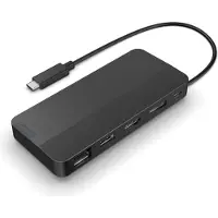 Lenovo USB-C-Travel Dock voor 2 schermen (met adapter)