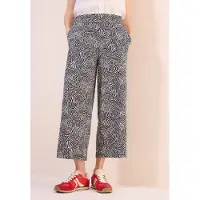 Cecil Dames 3/4 Broek met gedessineerde Wide Legs - Grijs - XXL