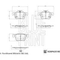 Blue Print ADBP420180 Remblokken