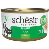 Schesir 12x Complementary Kattenvoer Kip In Gelei 70 Gr