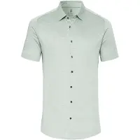 Desoto Slim Fit Jersey overhemd Poederblauw, Effen