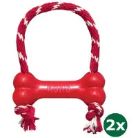Kong goodie bone met touw 2x 7-16 kg 18x4,5x6,5 cm