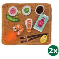 Kong pull-a-partz sushi 2x 26,5x21,5x2,5 cm