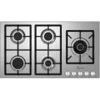 Gurari - kookplaat - FQ 905 VRGL - Gaskookplaat - 90 cm - roestvrij staal - 4,0 KW WOK - 5 pits - 5 gaspitte -, aardgas - FL.gas